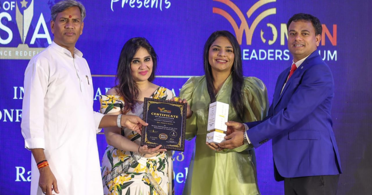 Preeti Daga from Jaipur brings home award Icons of Asia & enterprising women entrepreneur